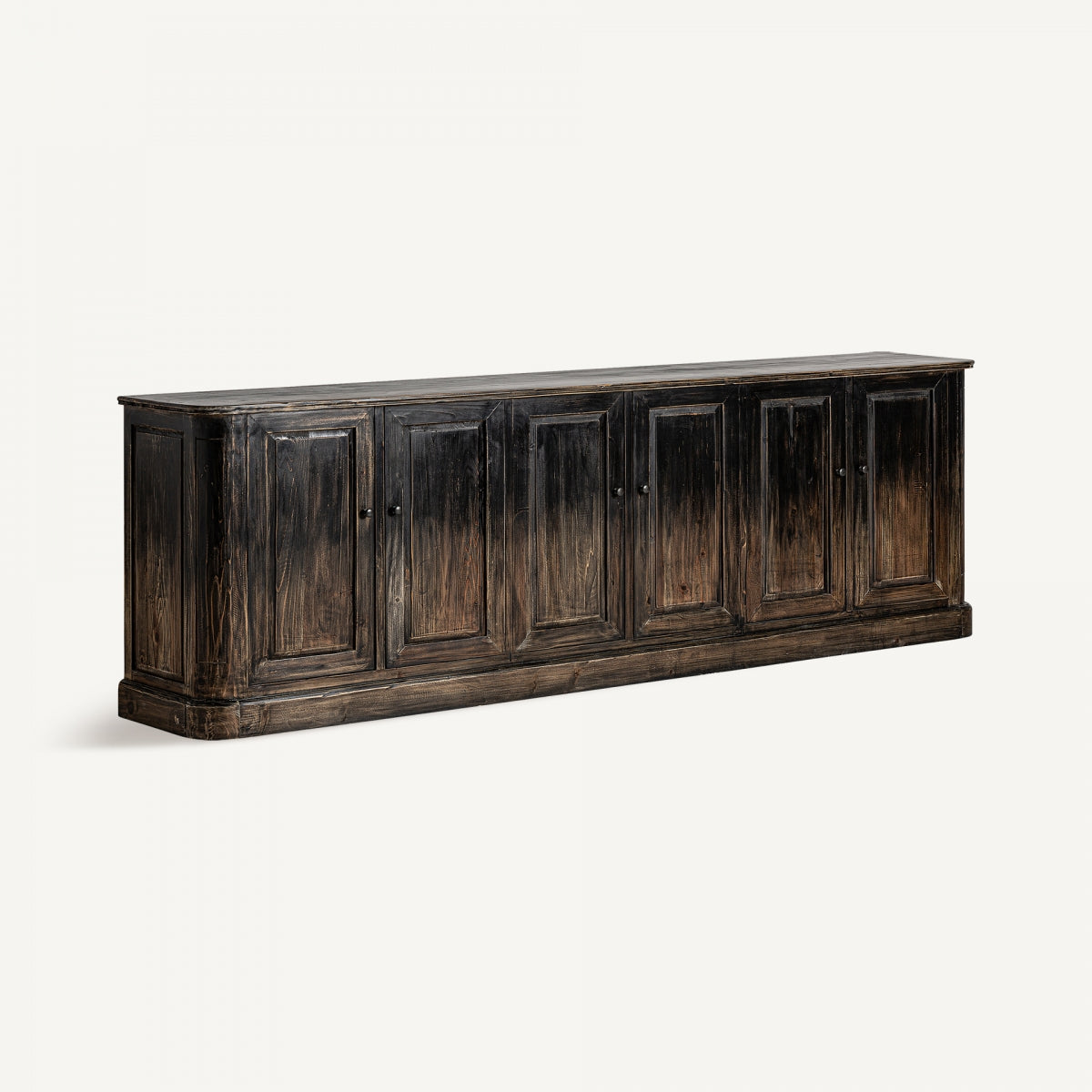 vista en perspectiva del mueble completo de estilo vintage industrial.