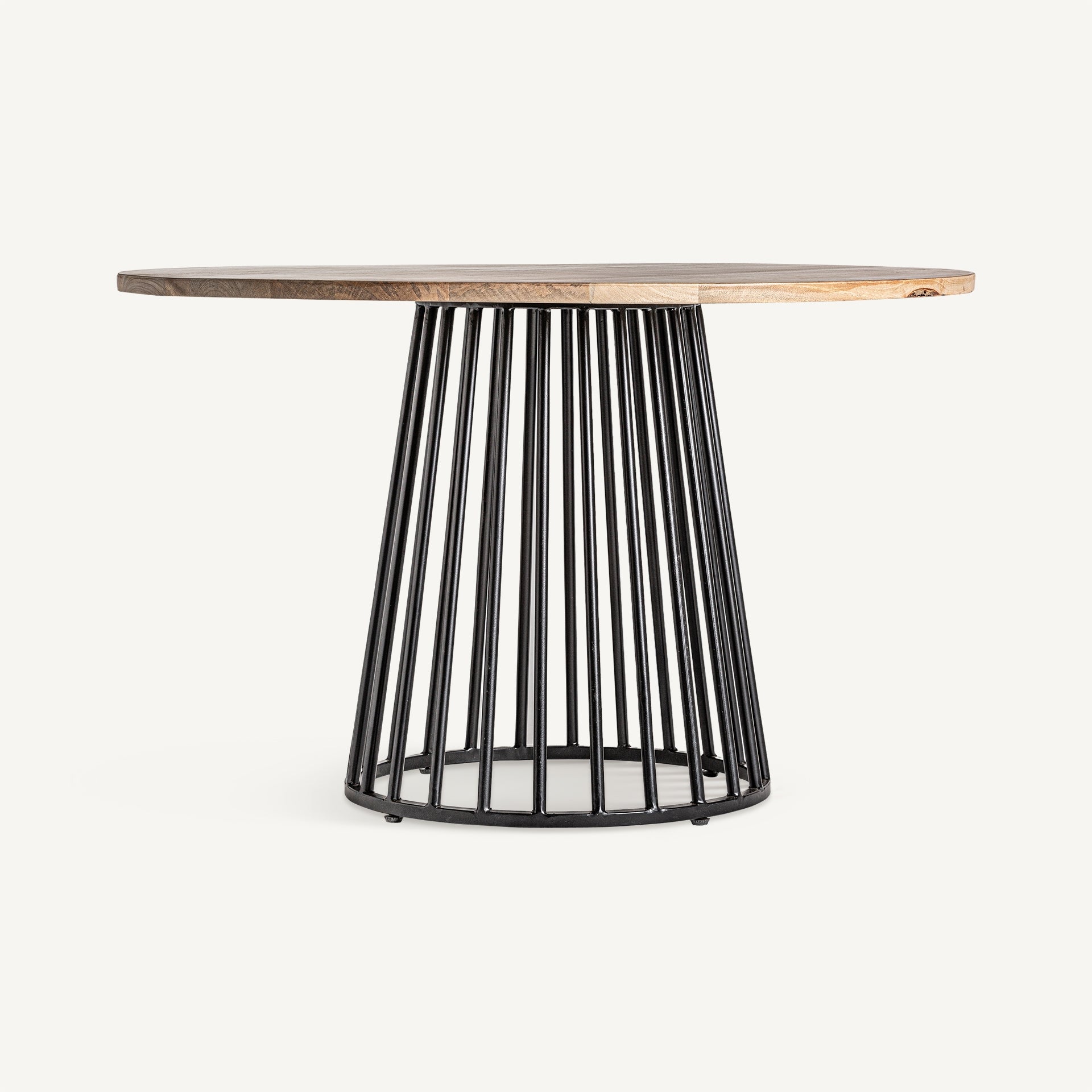 Mesa de comedor rectangular con diseño gráfico tallado en madera, estilo contemporáneo