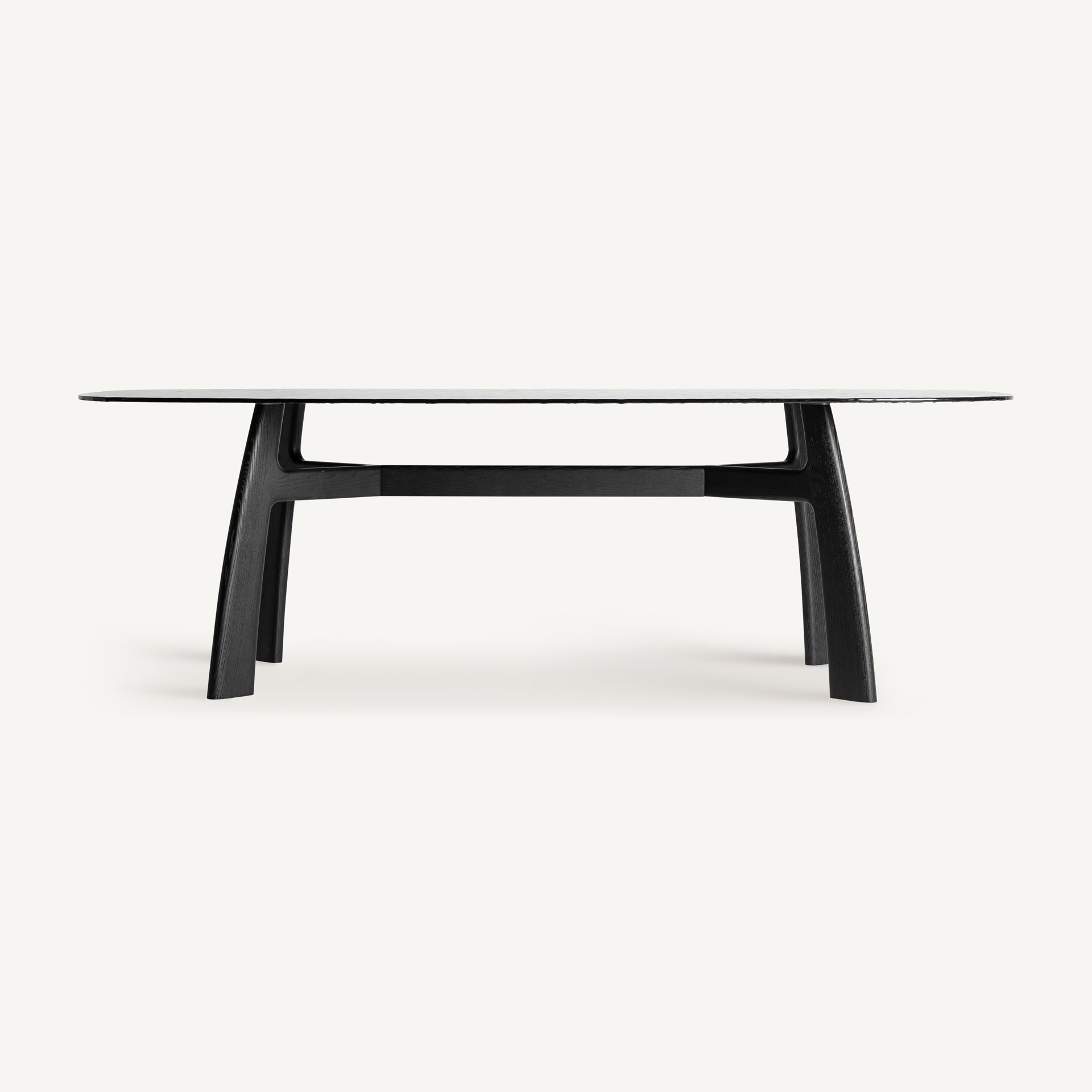 Mesa de comedor rectangular de madera natural tallada, estilo rústico artesanal