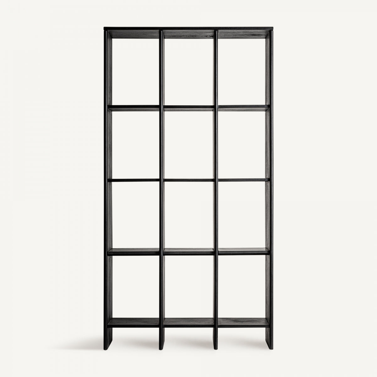 Estantería Nara Columnar en madera negra con diseño vertical y proporción minimalista – VICAL