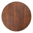 Detalle Mesa de centro en madera de nogal con diseño elegante y orgánico, ideal para salones modernos – Boutique Interiorismo
