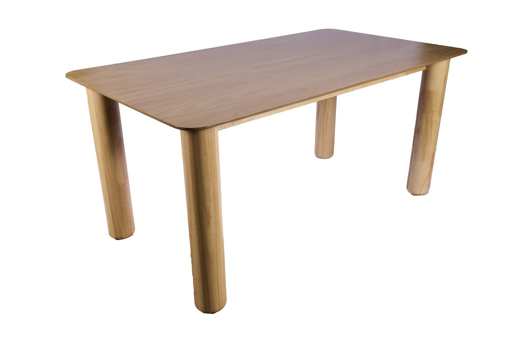 Mesa de Comedor Cilíndrica Lura | Natural o Nogal