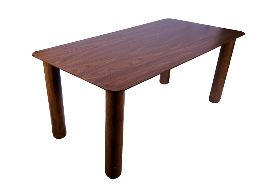 Mesa de Comedor Cilíndrica Lura | Natural o Nogal