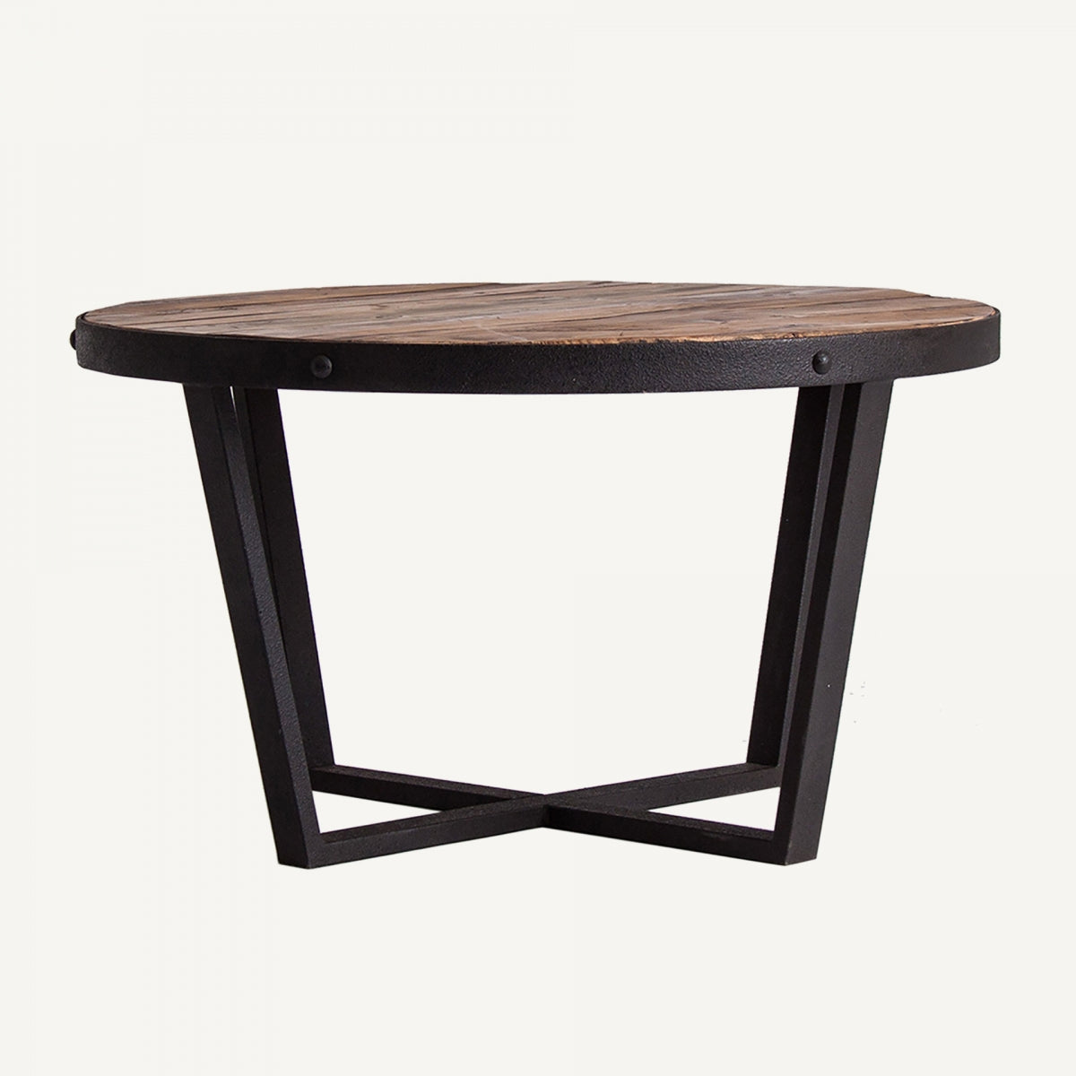 Mesa de centro MINOT vista lateral con detalle de estructura en madera maciza – diseño natural elegante – boutique interiorismo – vical
