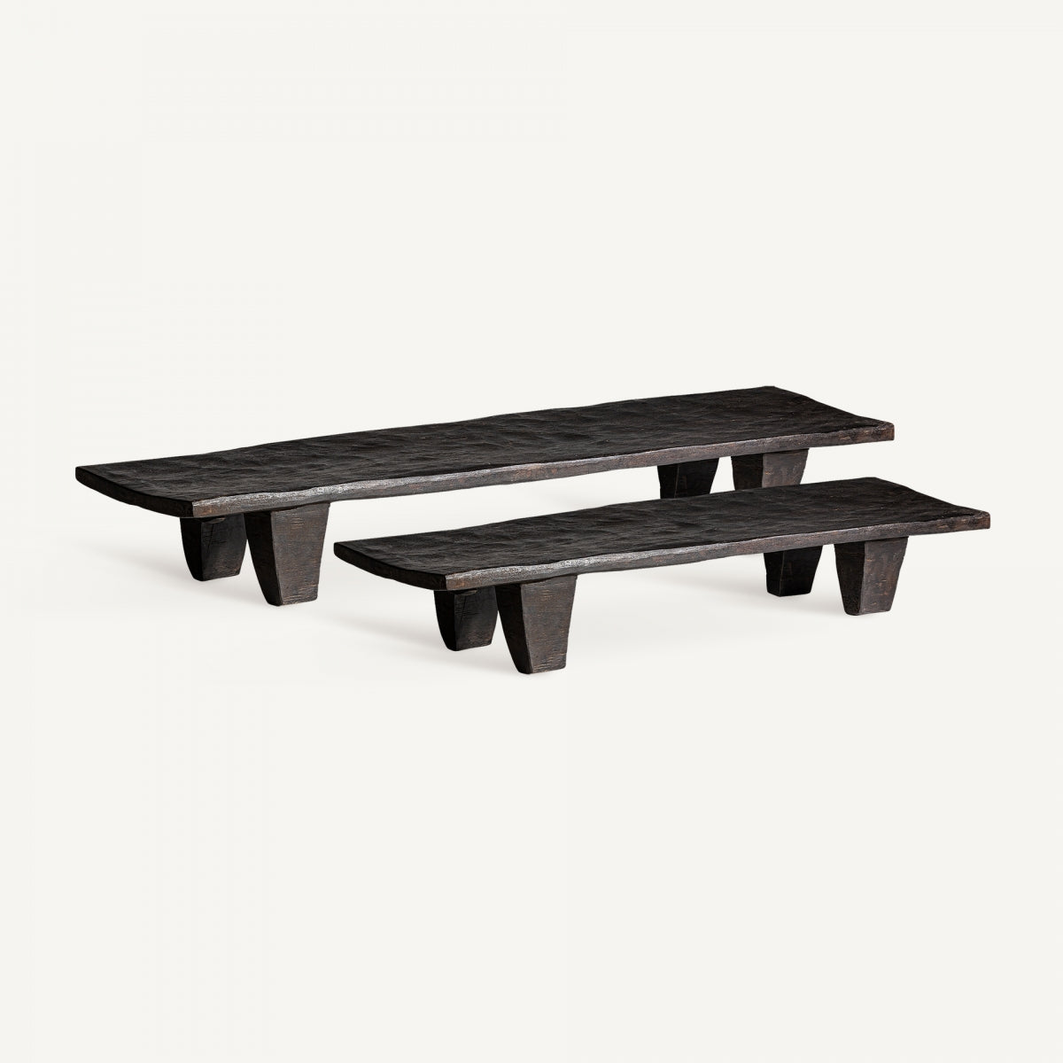 Mesa rústica de centro en dos tamaños | combinación ideal para salones amplios | boutique_interiorismo-vical