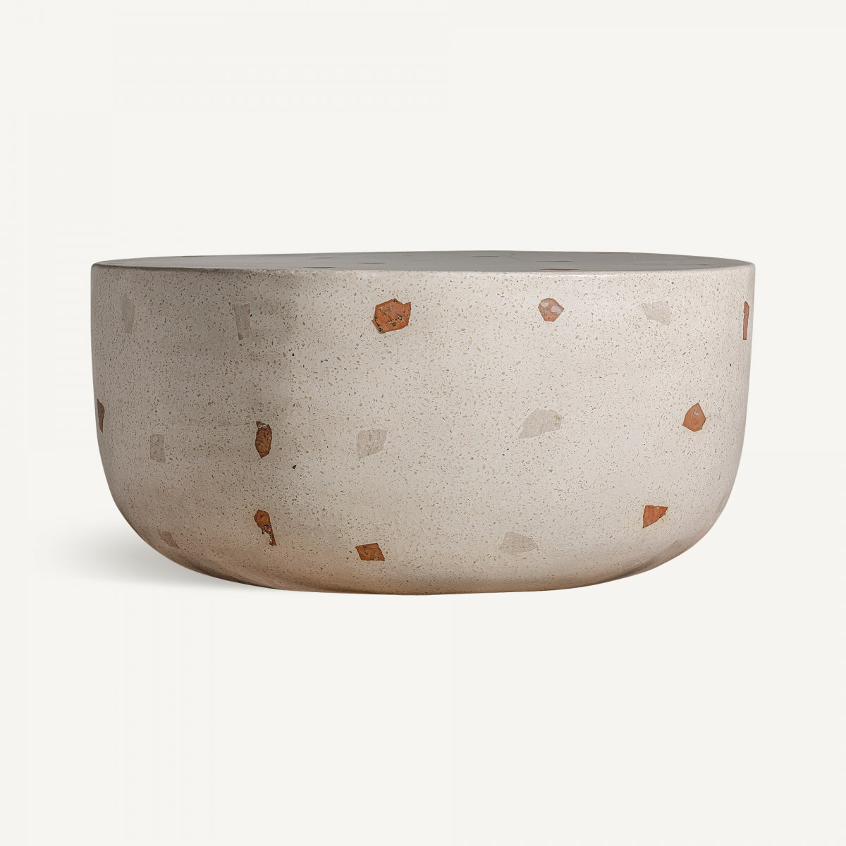 Mesa de centro MASSA en mármol travertino – vista frontal rectangular – estilo sofisticado y atemporal – boutique interiorismo – vical