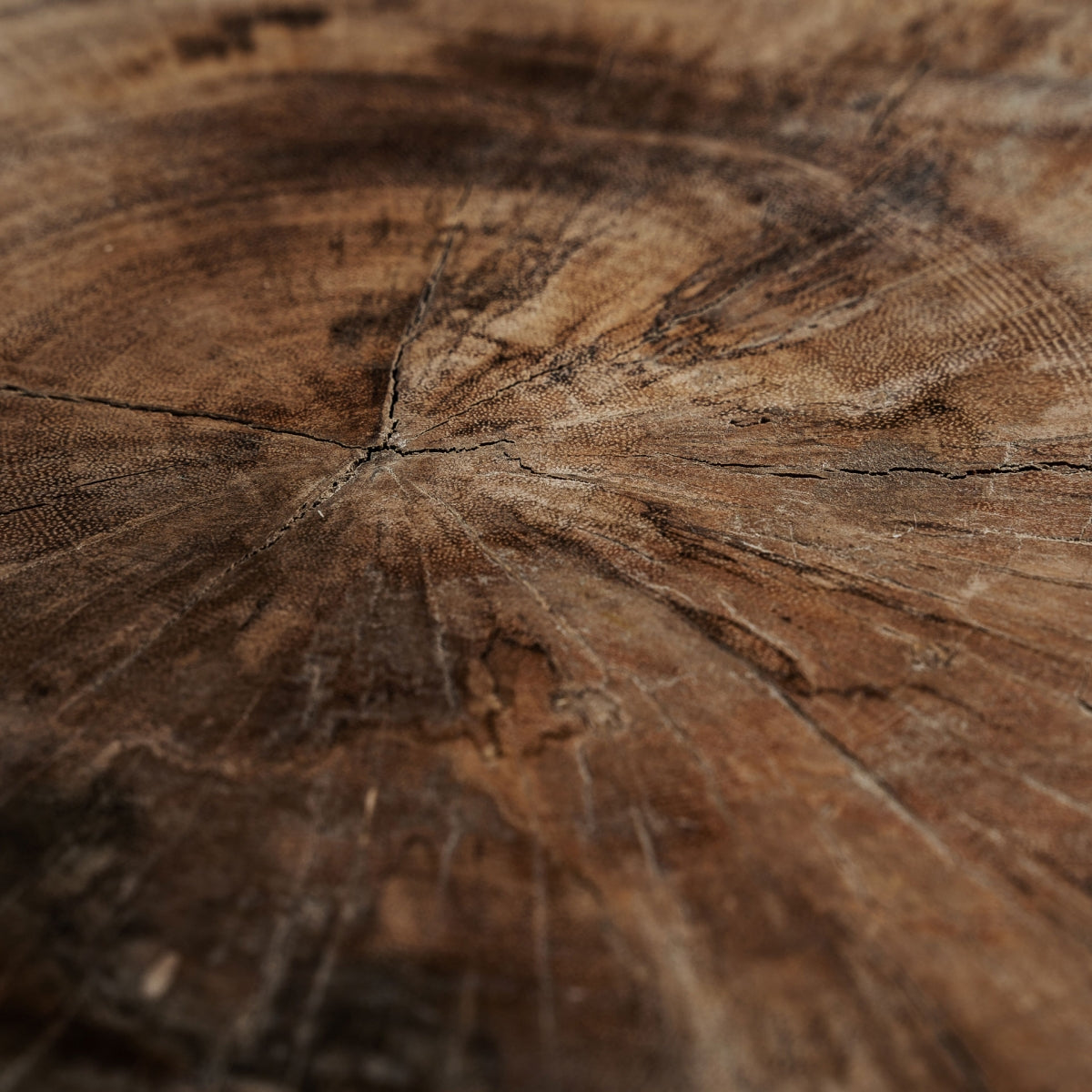 Vista cenital del sobre de madera maciza con vetas marcadas | diseño robusto y texturizado | boutique_interiorismo-vical