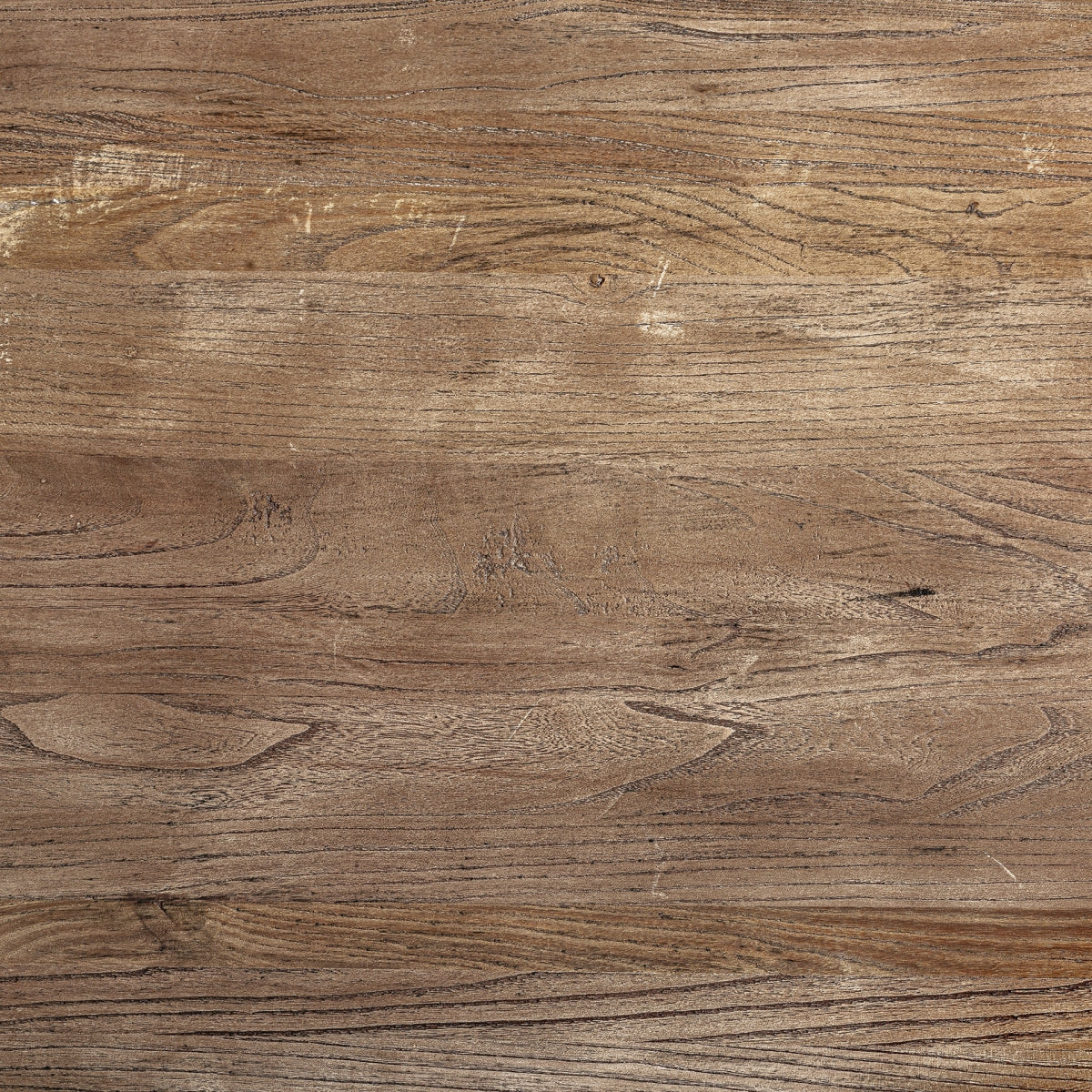 Vista superior de la mesa 36657 mostrando la textura de la madera y su acabado artesanal en tono natural.