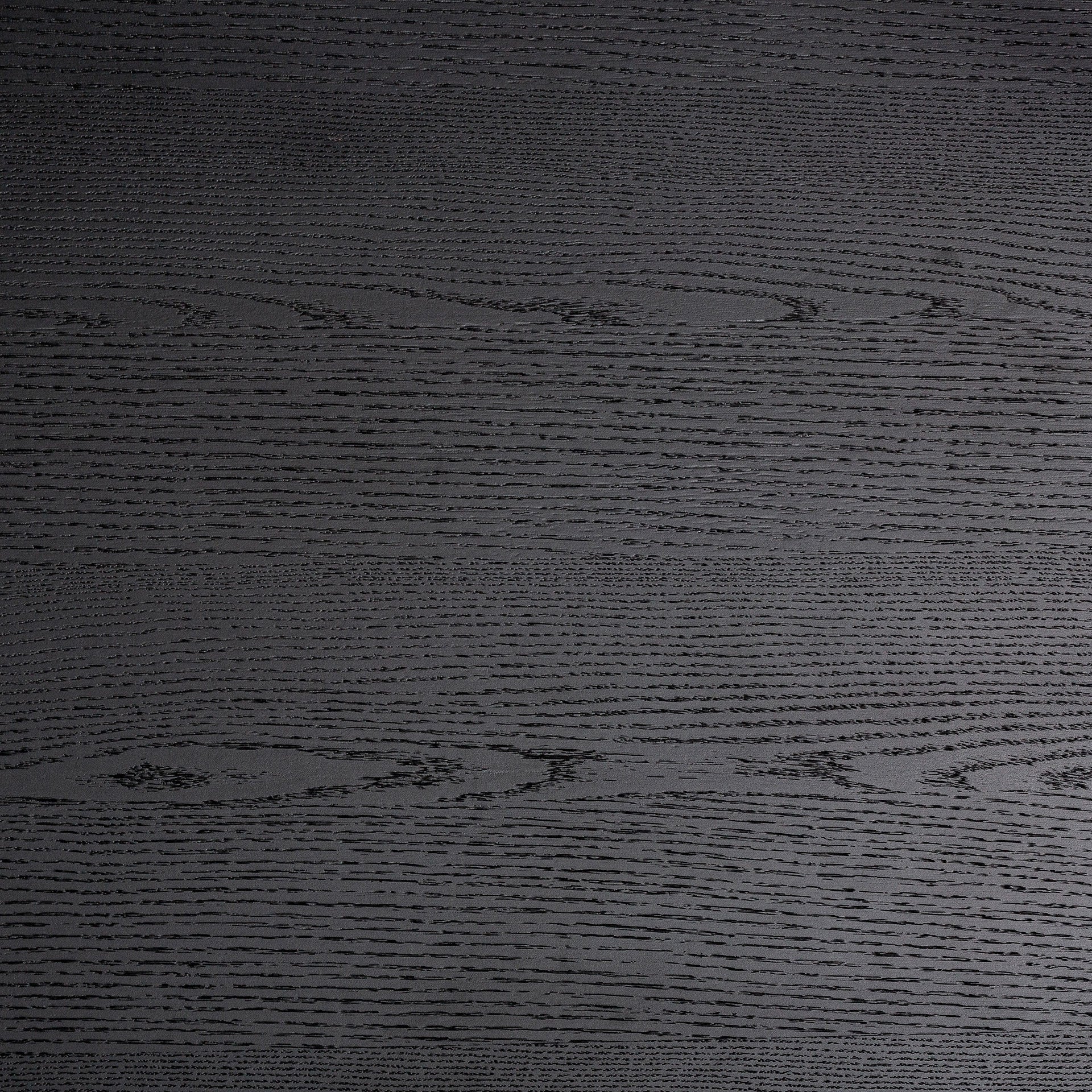 Vista cenital del sobre de la mesa Weggis en madera negra con textura natural visible, boutique interiorismo