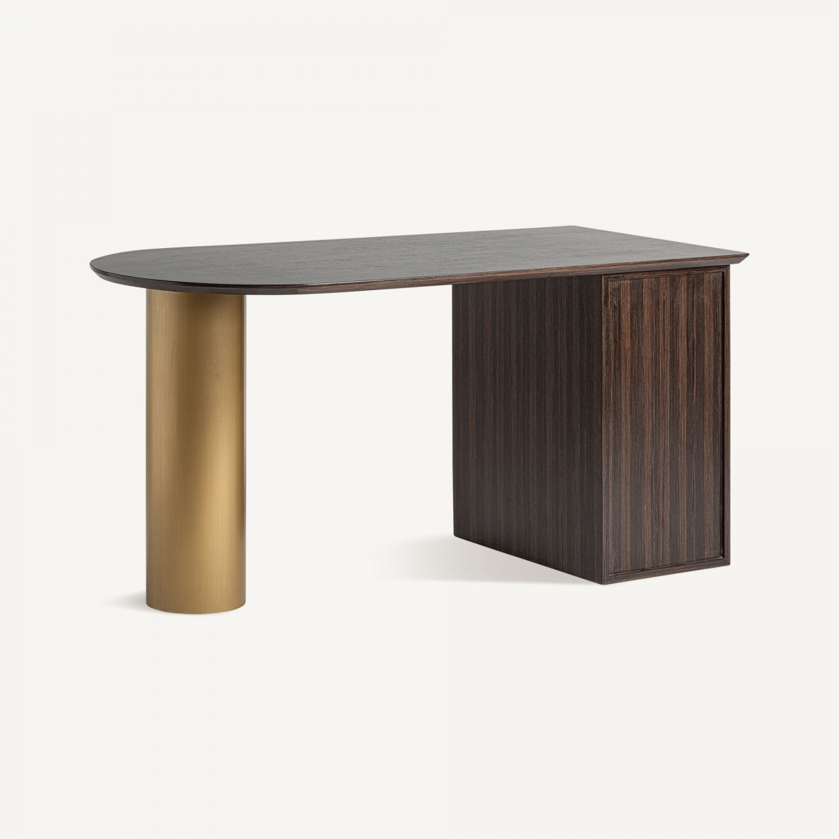 Ángulo trasero del escritorio Cheb, perfecto para espacios de home office con estilo.