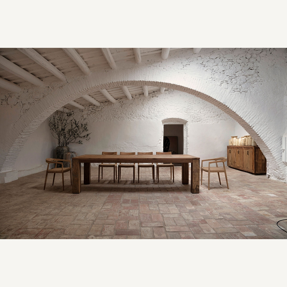 silla caen ambiente rustico mediterraneo comedor madera natural boutique_interiorismo vical