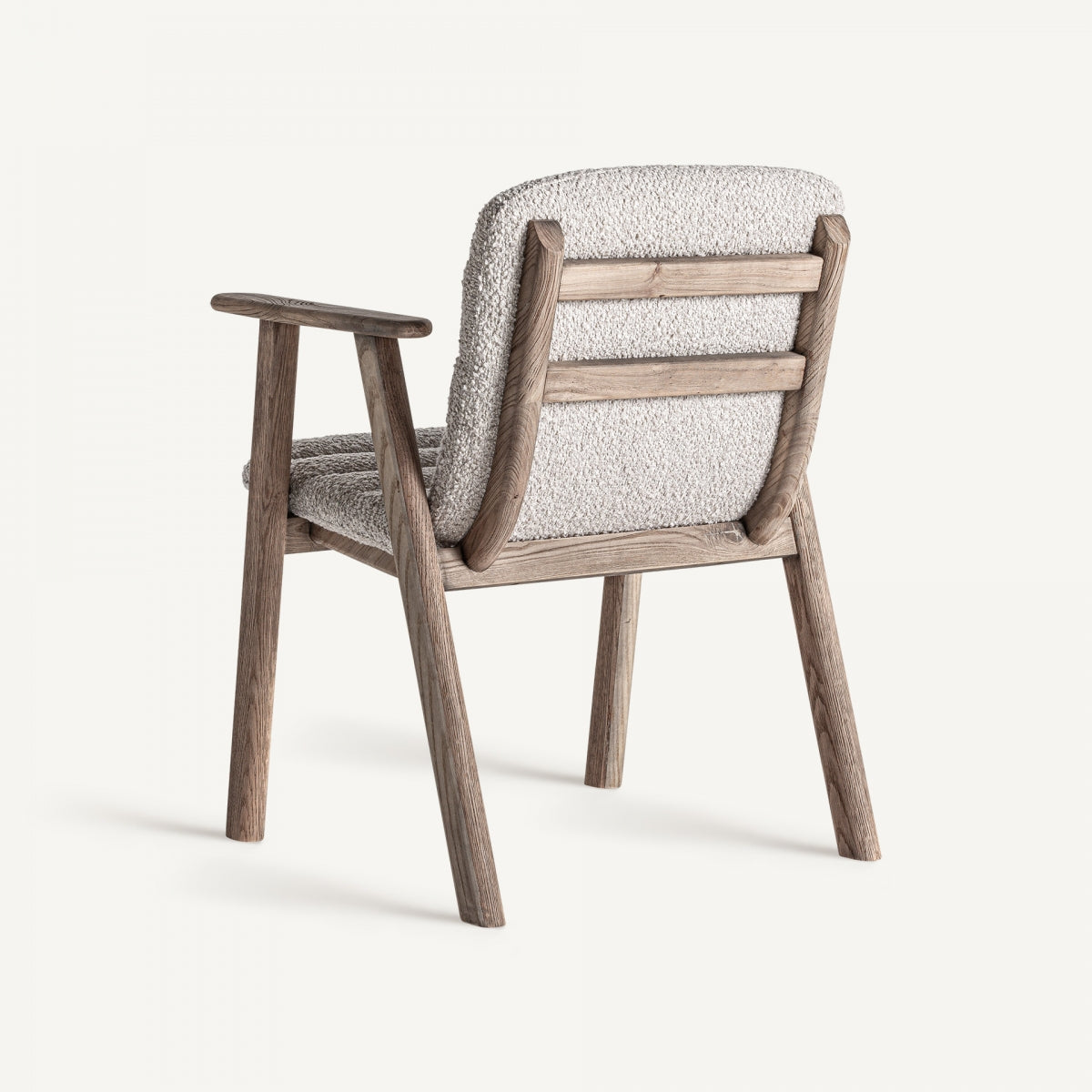 Vista trasera de la silla mostrando el respaldo tapizado y la estructura robusta - boutique_interiorismo Vical